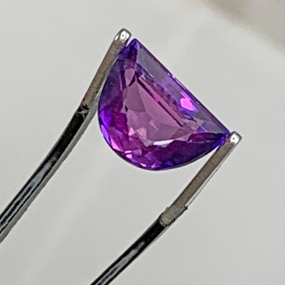 Fancy Moon Cut Boysenberry Sapphire - Picture 3 of 16
